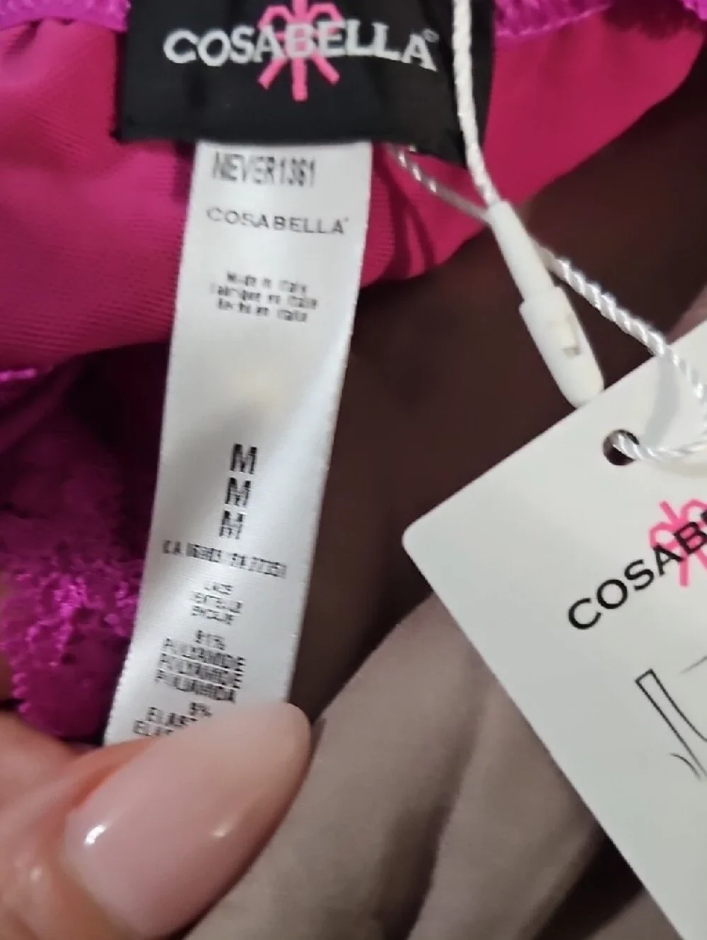 MSN Beauty Racie Bralette Cape Fuschia - Picture 5 of 5